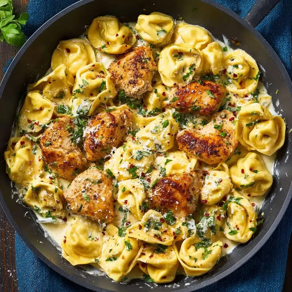 Garlic Parmesan Chicken Tortellini Recipe - Recipe Image