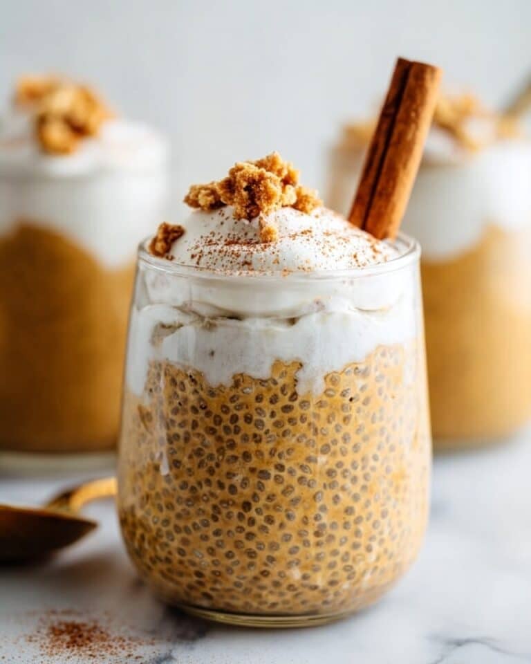 Pumpkin Chia Pudding with Coconut Whipped Cream and Crunchy Toppings Recipe