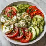 Best Tomato Cucumber Mozzarella Salad Recipe