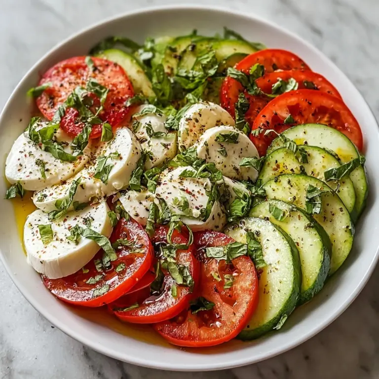 Best Tomato Cucumber Mozzarella Salad Recipe