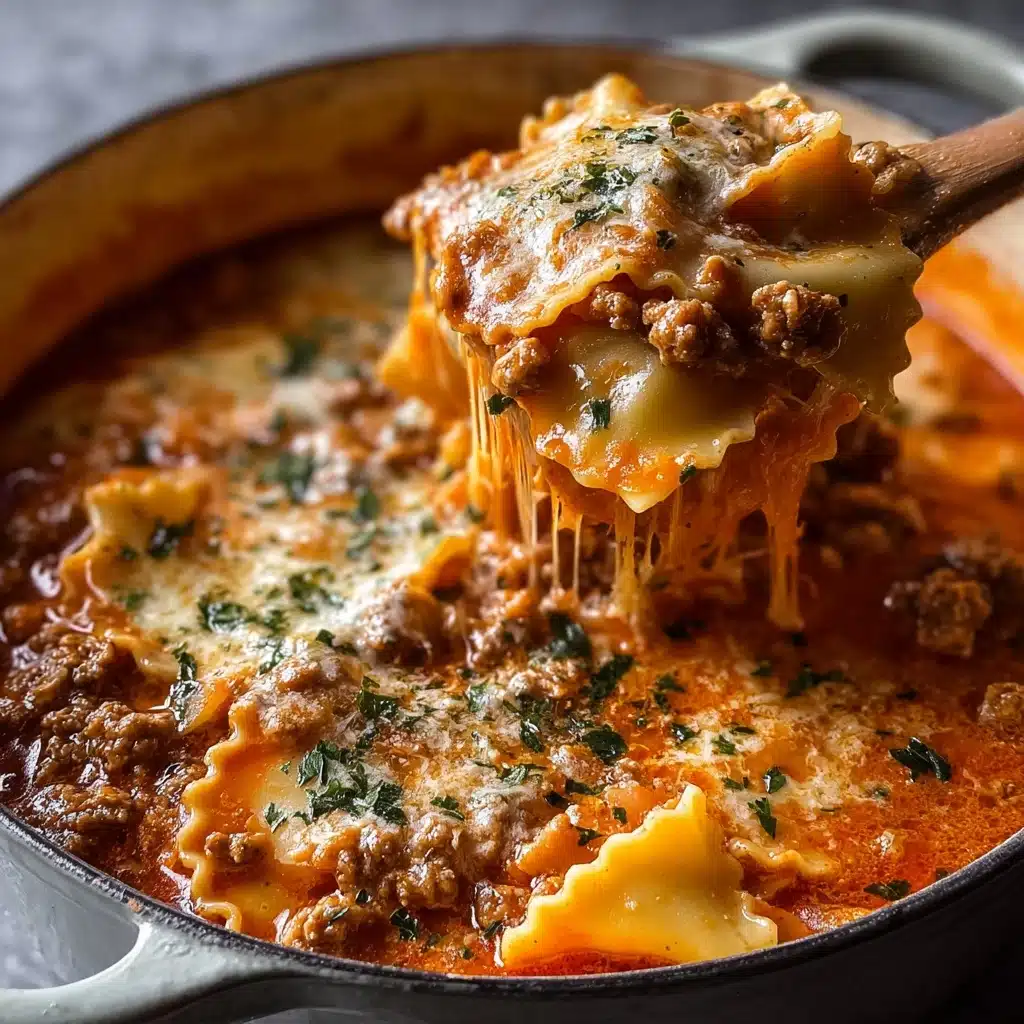 One Pot Lasagna Soup Recipe - Recipe Image
