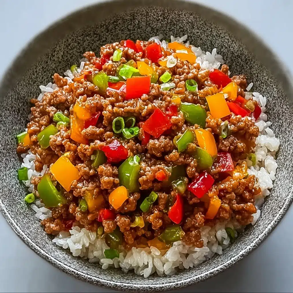 Beef Pepper Rice Bowl is a delicious meal option Recipe - Recipe Image
