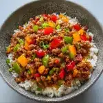 Beef Pepper Rice Bowl is a delicious meal option Recipe
