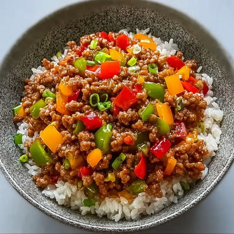 Beef Pepper Rice Bowl is a delicious meal option Recipe