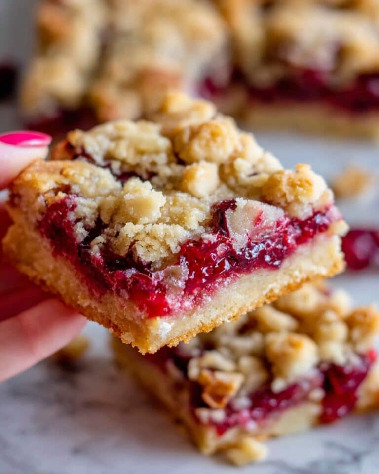 Cranberry Shortbread Bars Recipe