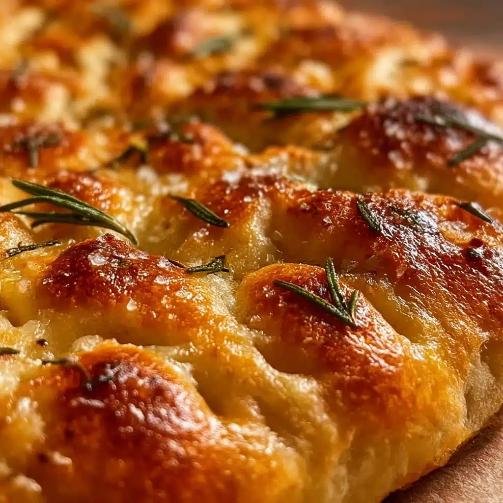 Garlic Parmesan Focaccia Bread Recipe - Recipe Image