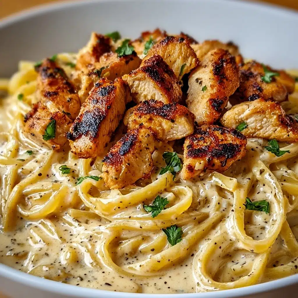 the best Cowboy Butter Chicken Linguine Recipe - Recipe Image