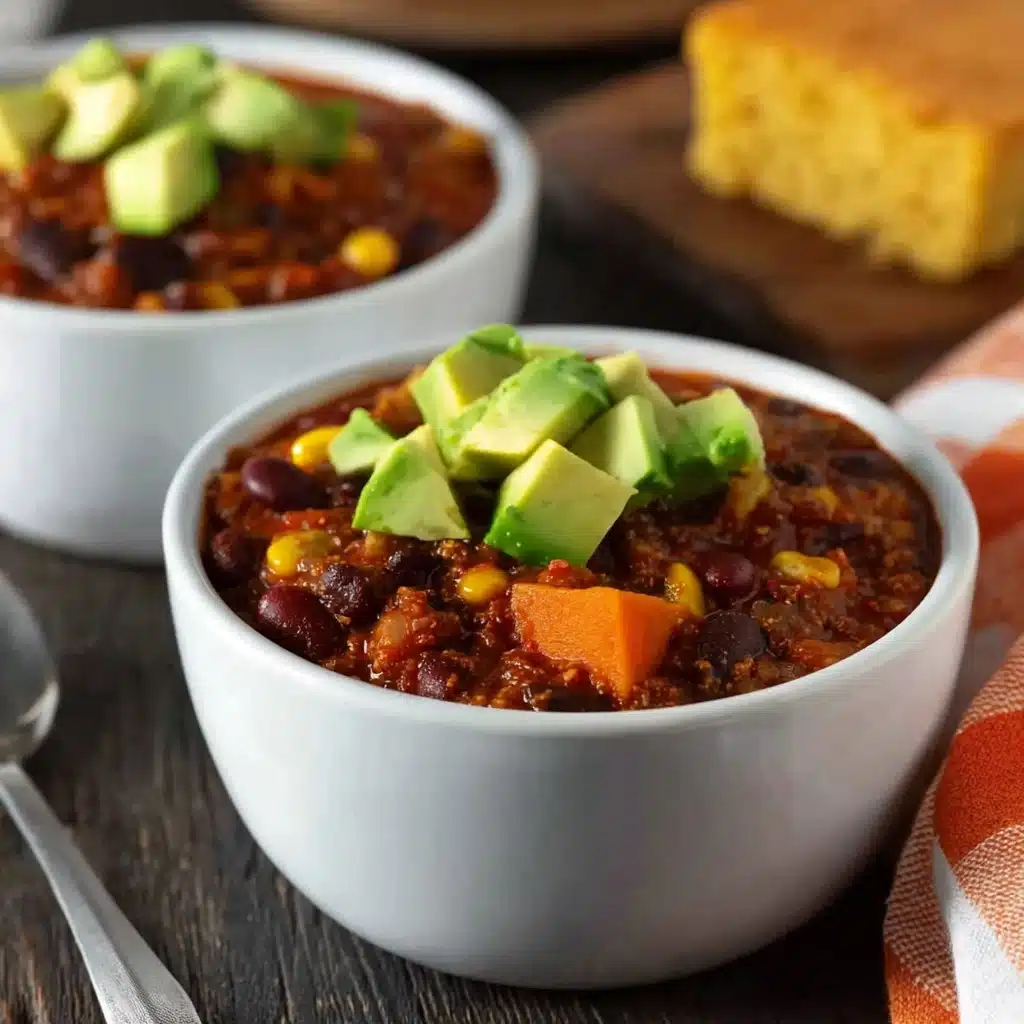 Lentil Sweet Potato Chili Recipe - Recipe Image