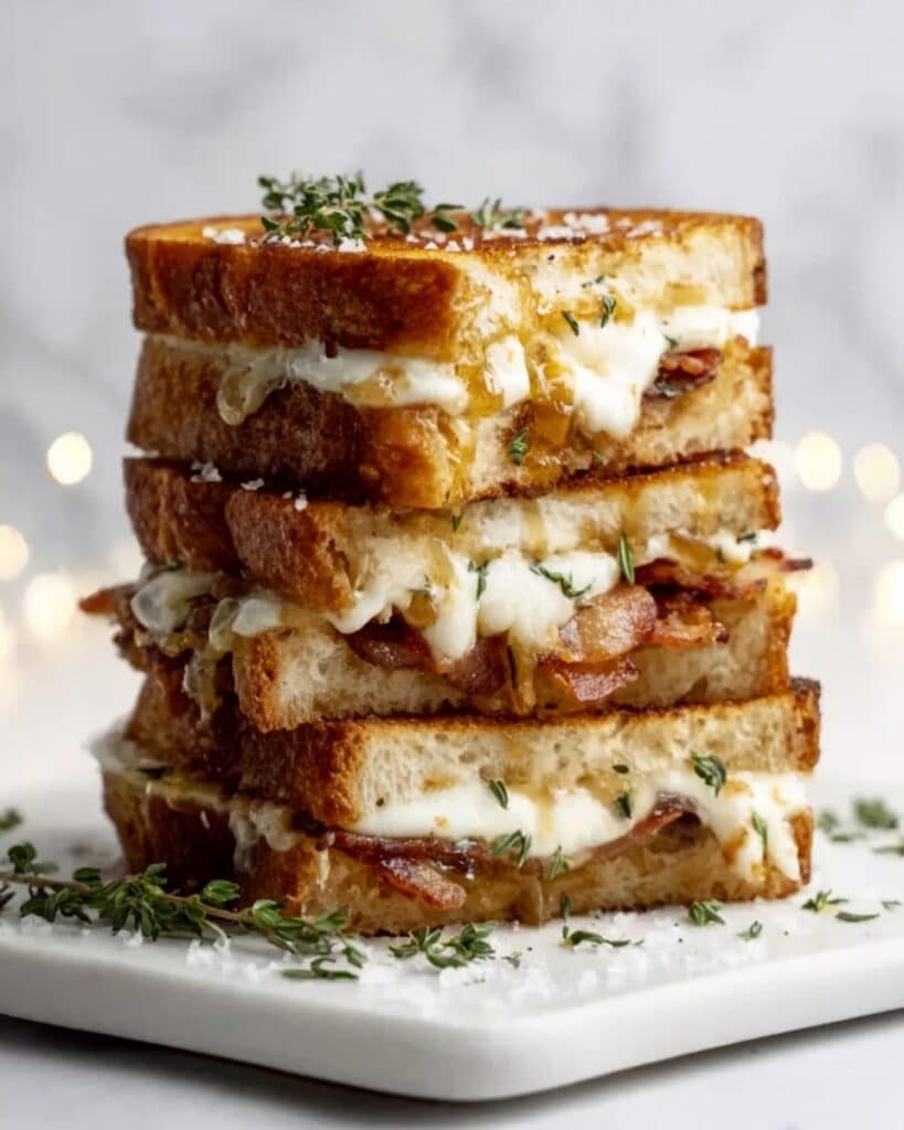 Caramelized Onion, Apple & Gruyère Grilled Cheese Recipe