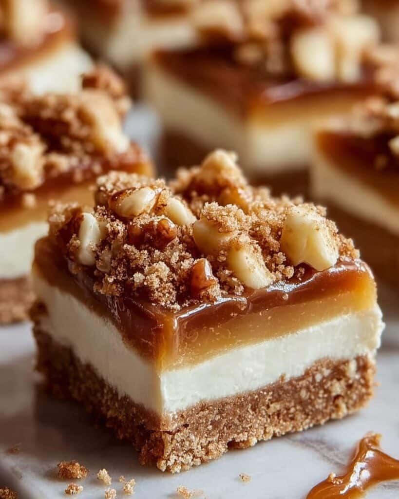Caramel Apple Cheesecake Bars Recipe