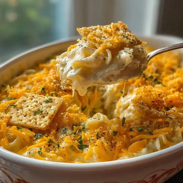 Pour the chicken mixture into your prepared baking dish, smoothing it into an even layer Recipe