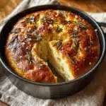 Rustic No-Knead Rosemary Garlic Bread Recipe