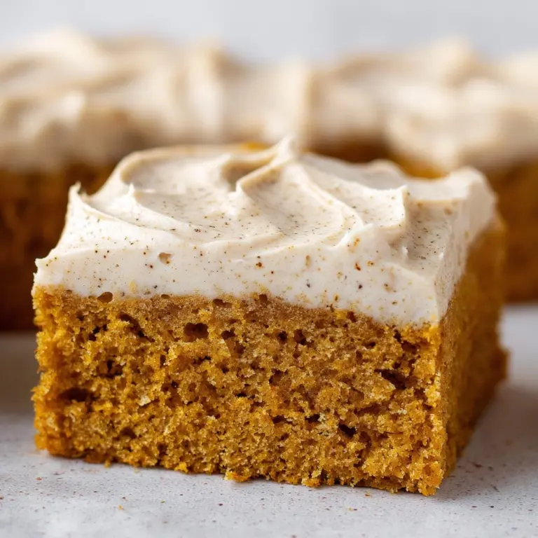 Pumpkin Bars with Brown Sugar Frosting Recipe