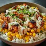 Street Corn Chicken Rice Bowl Recipe