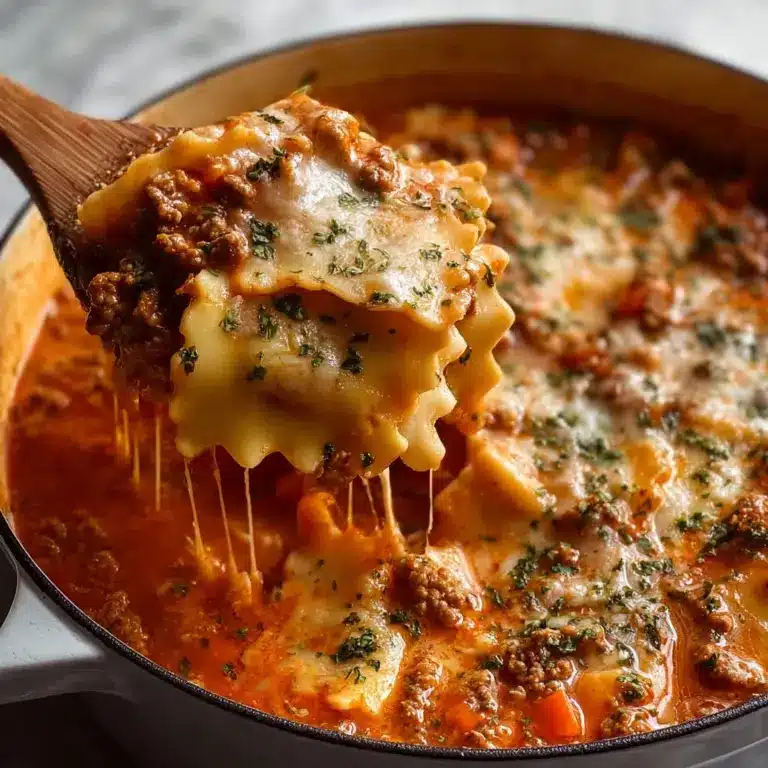 One Pot Lasagna Soup Recipe