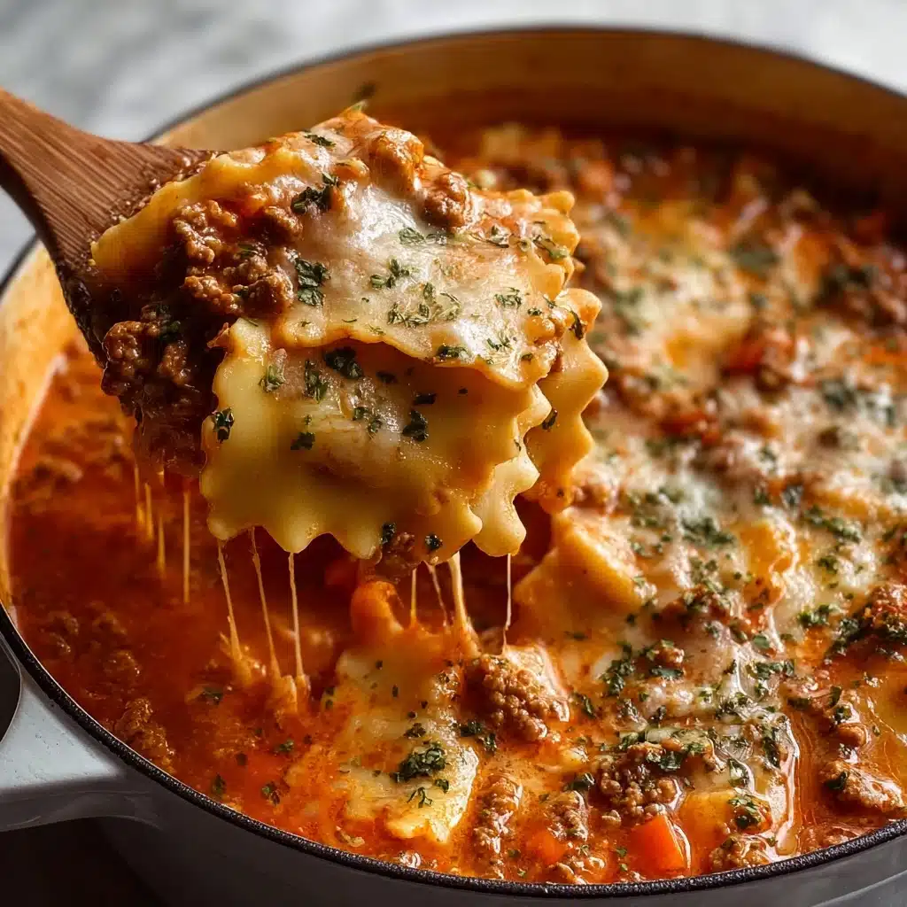 One Pot Lasagna Soup Recipe - Recipe Image