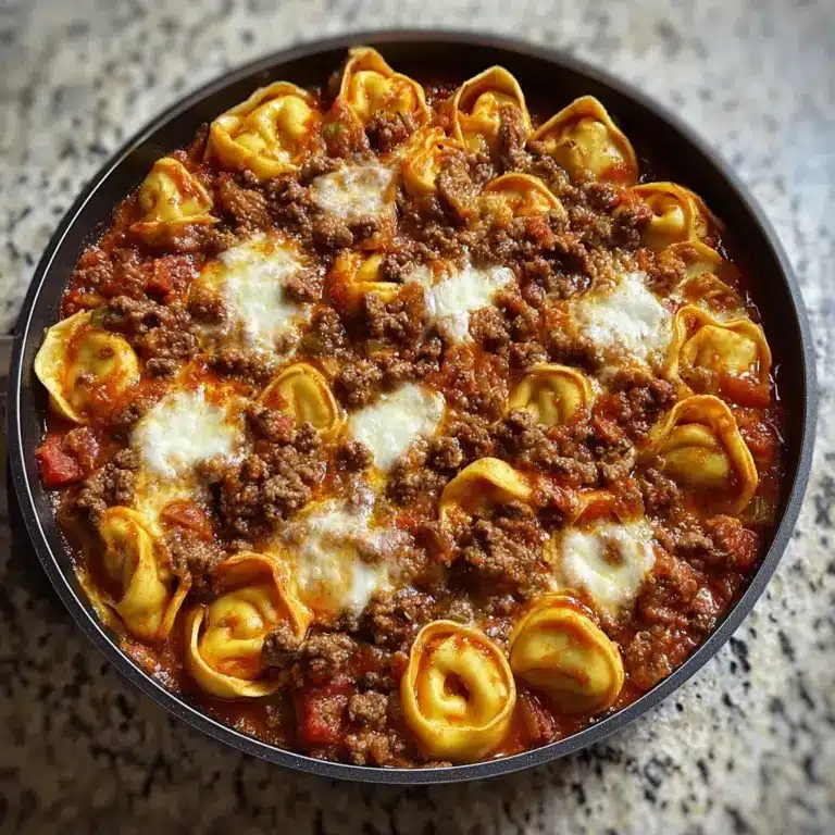 Cheesy Beef Tortellini Bake Recipe