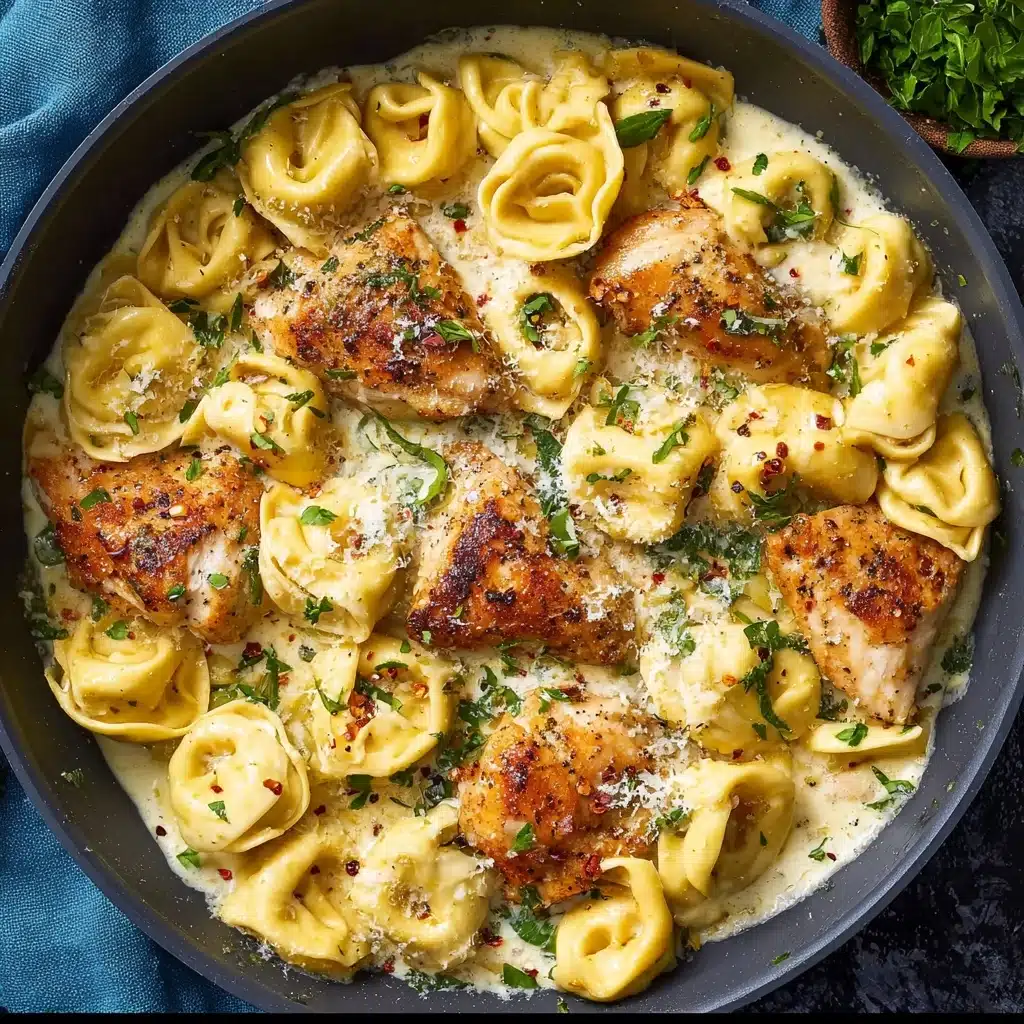 Garlic Parmesan Chicken Tortellini Recipe - Recipe Image
