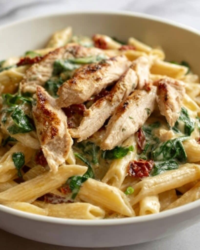 Chicken Spinach Penne Recipe