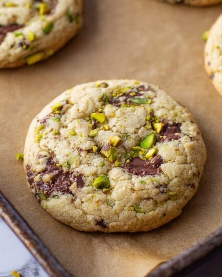 Salted Pistachio Dark Chocolate Chip Cookies Recipe