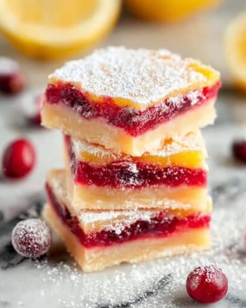 Cranberry Lemon Bars Recipe
