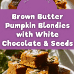 Brown Butter Pumpkin Blondies Recipe