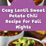Lentil Sweet Potato Chili Recipe