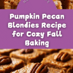 Pumpkin Pecan Blondies Recipe