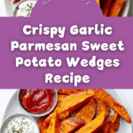 Garlic Parmesan Sweet Potato Wedges Recipe