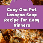 One Pot Lasagna Soup Recipe