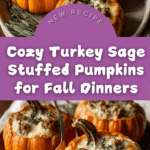 Turkey Sage Stuffed Pumpkins Recipe