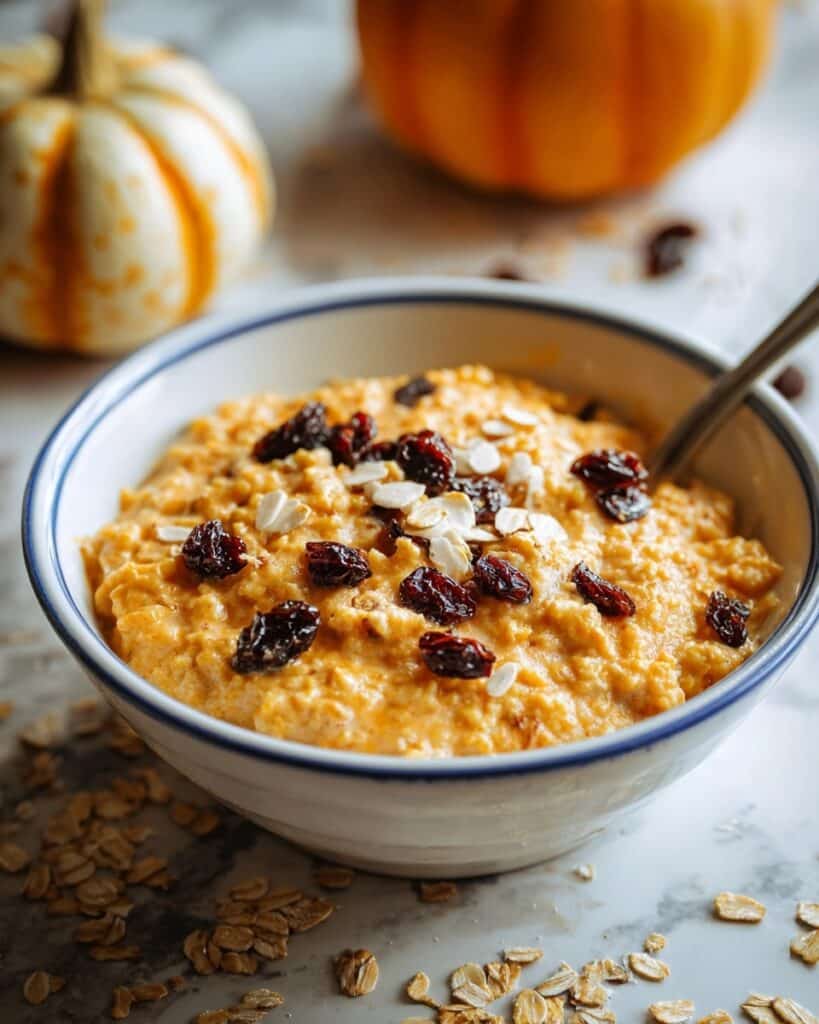 Warm Spiced Pumpkin Oatmeal Recipe