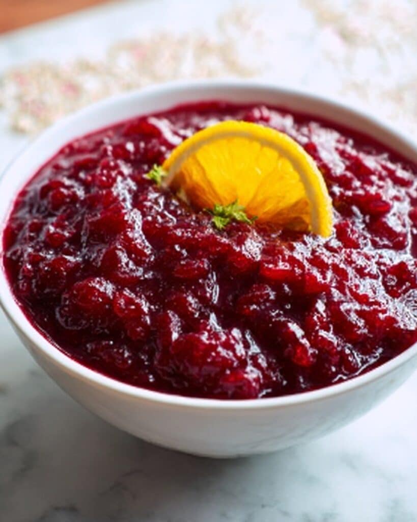 Florida Orange Juice Cranberry Sauce Recipe