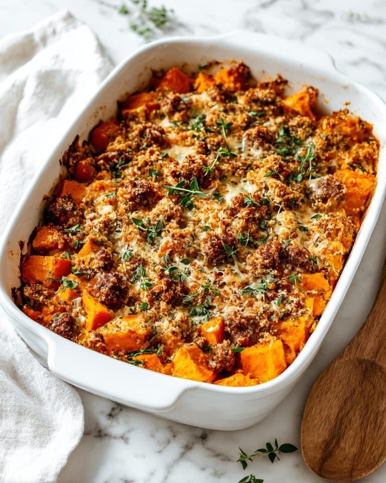 Fall Sweet Potato and Sausage Casserole Recipe