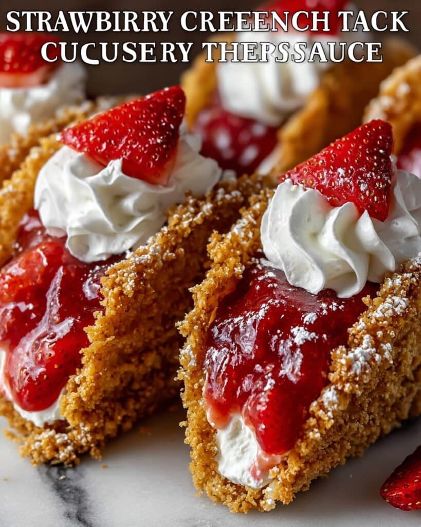 Strawberry Crunch Cheesecake Tacos Recipe