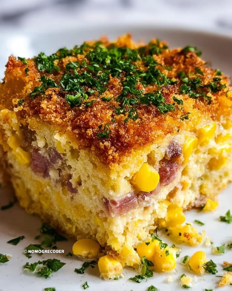 Loaded Cornbread Casserole – Southern Comfort in Every Bite Recipe