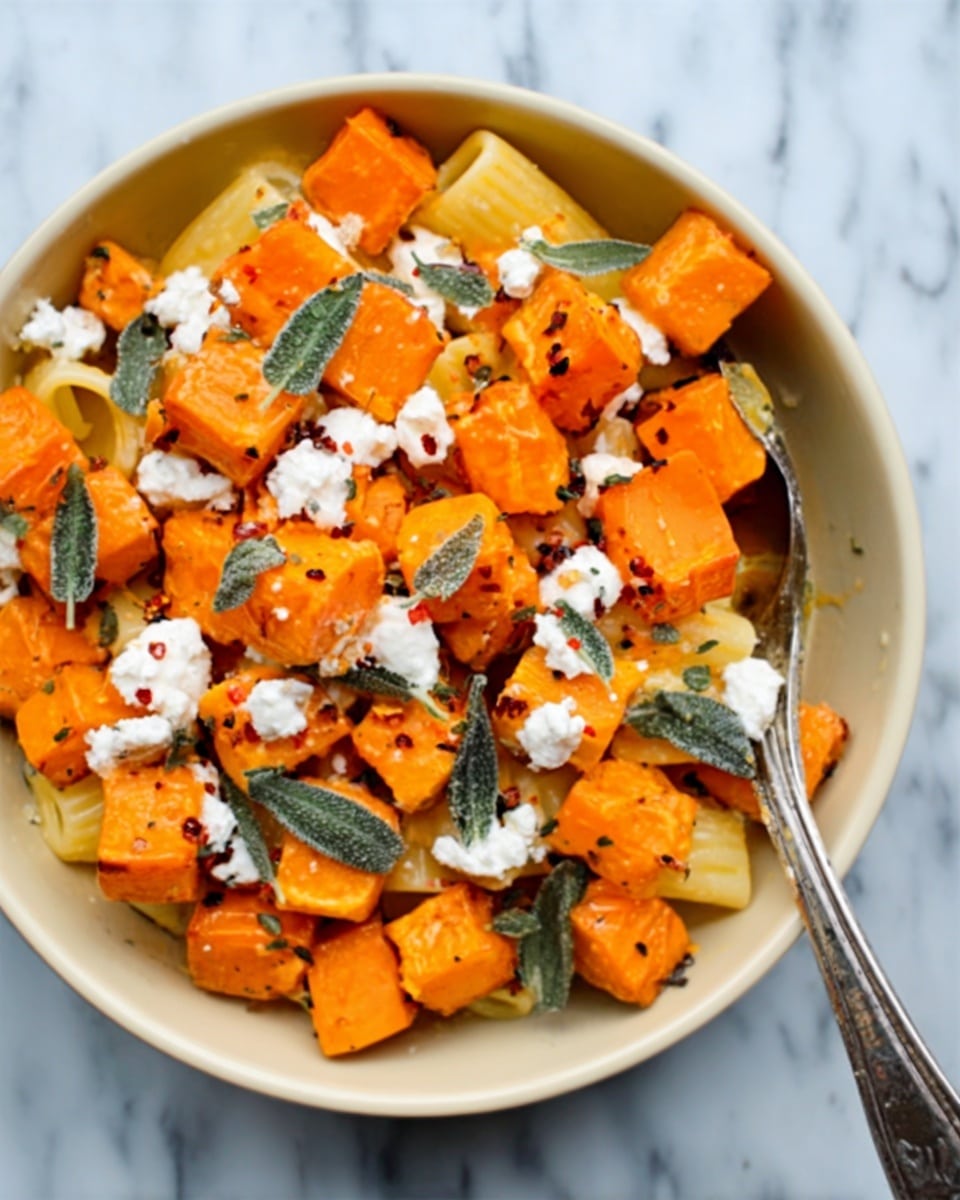 Viral Sweet Potato Goat Cheese Sage Pasta Recipe
