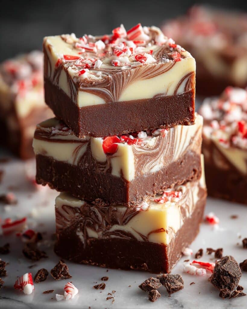 Peppermint Swirl Fudge Recipe