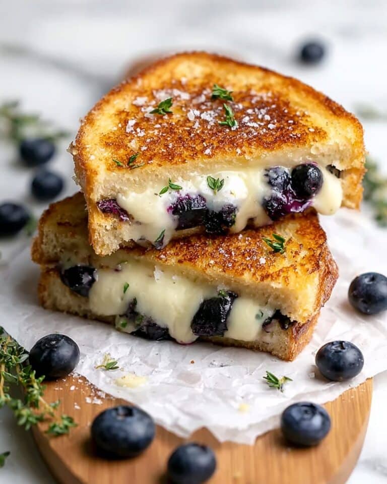 Crispy Blueberry Grilled Cheese Recipe