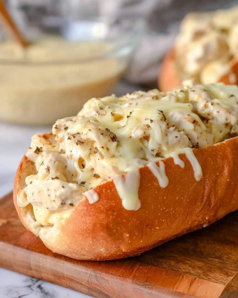 White BBQ Chicken Subs Recipe