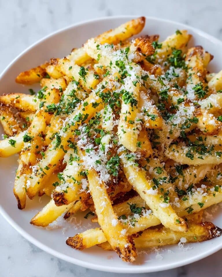 Air Fryer Garlic Parmesan Fries Recipe