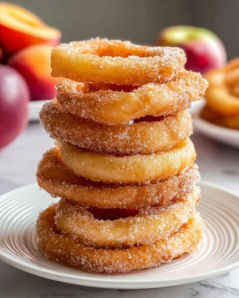 Crispy Fried Battered Apple Rings Recipe
