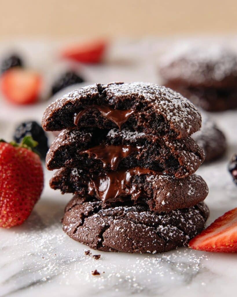 Crumbl Chocolate Molten Lava Cookies Recipe