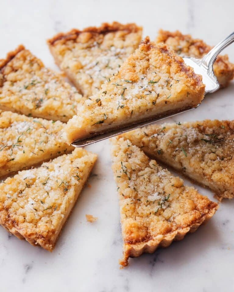Rosemary and Marmalade Shortbread Crumble Tart Recipe