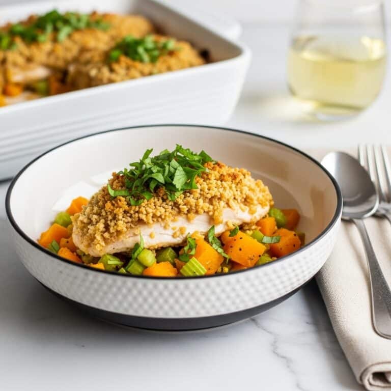 Chicken, Leek, and Butternut Squash Bake Recipe