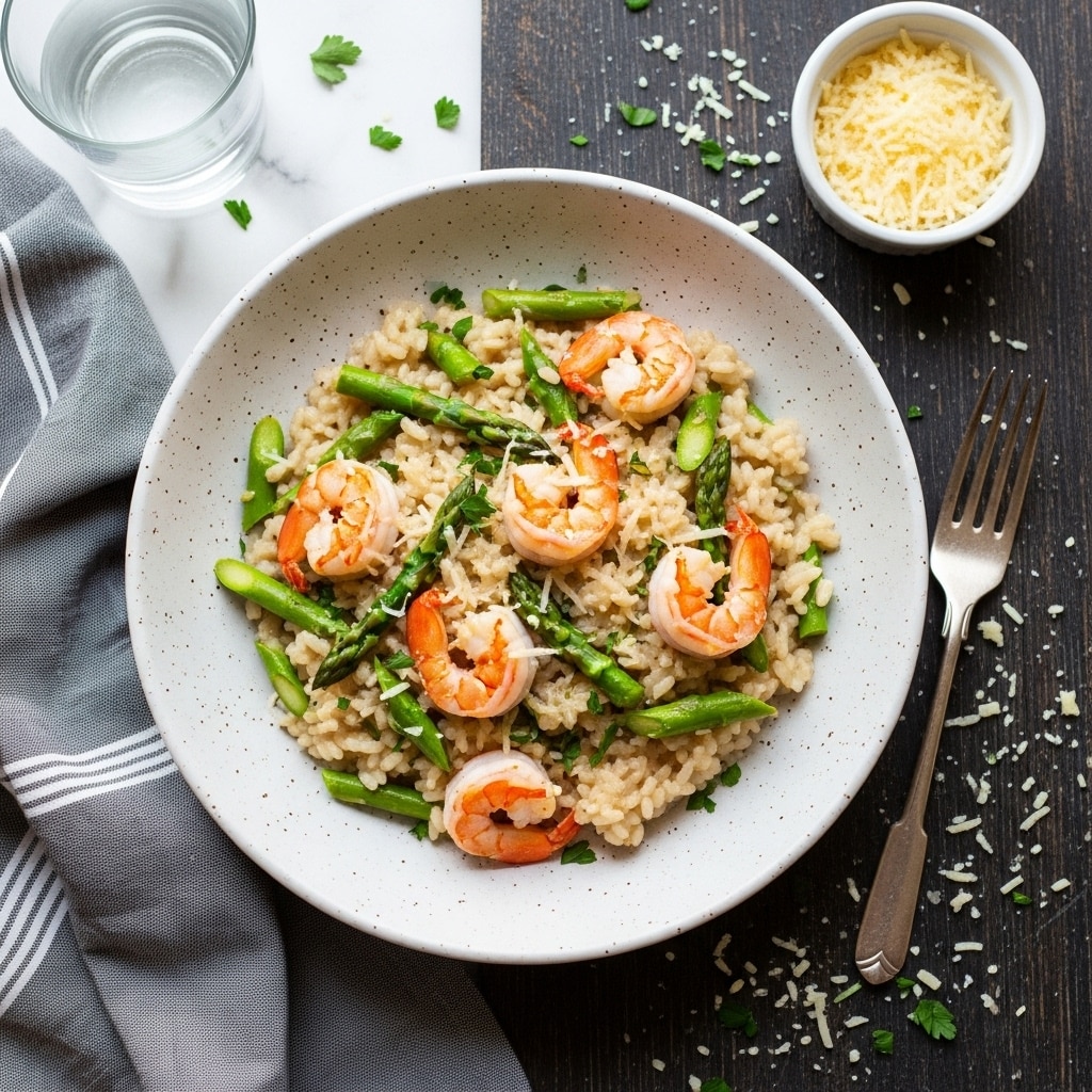 Shrimp and Asparagus Risotto Recipe