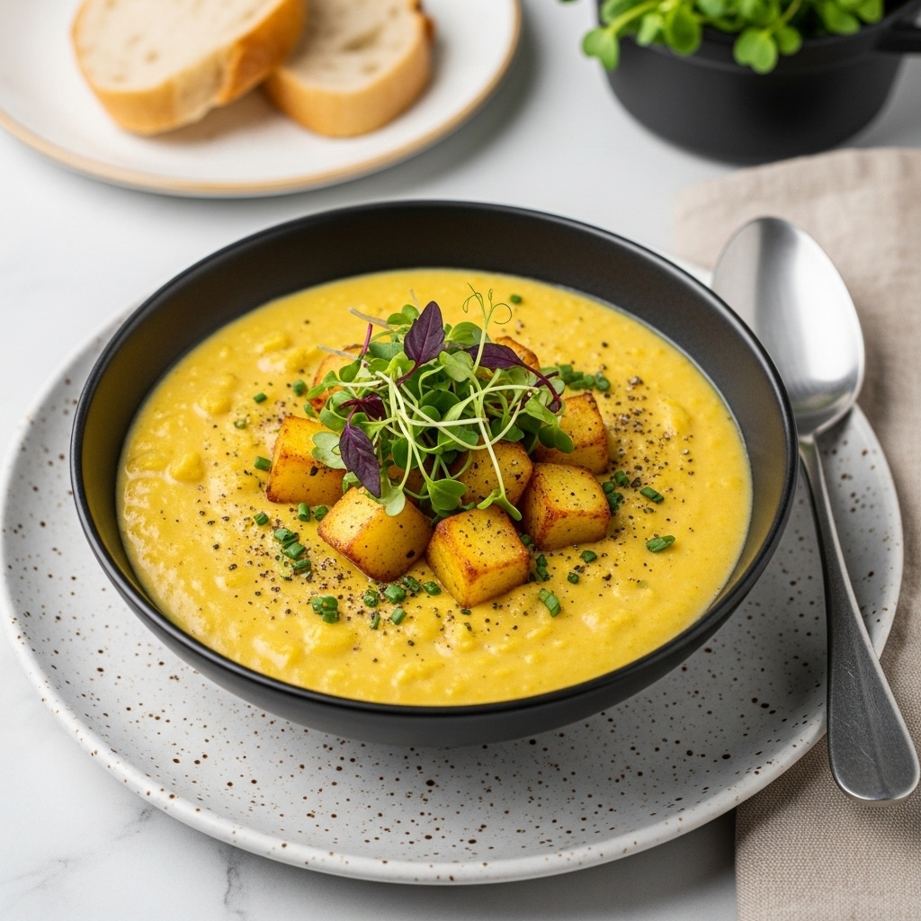 Cheddar Garlic Herb Potato Soup in 30 Minutes Recipe