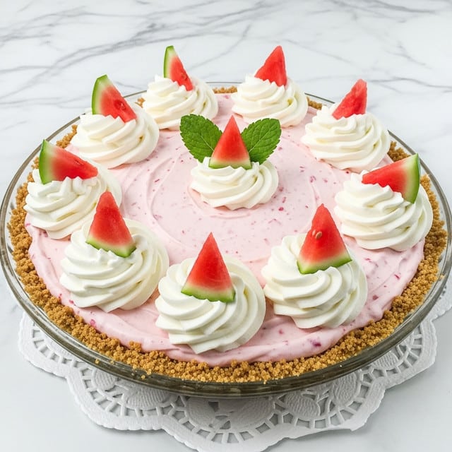 Fluffy Watermelon Pie Recipe