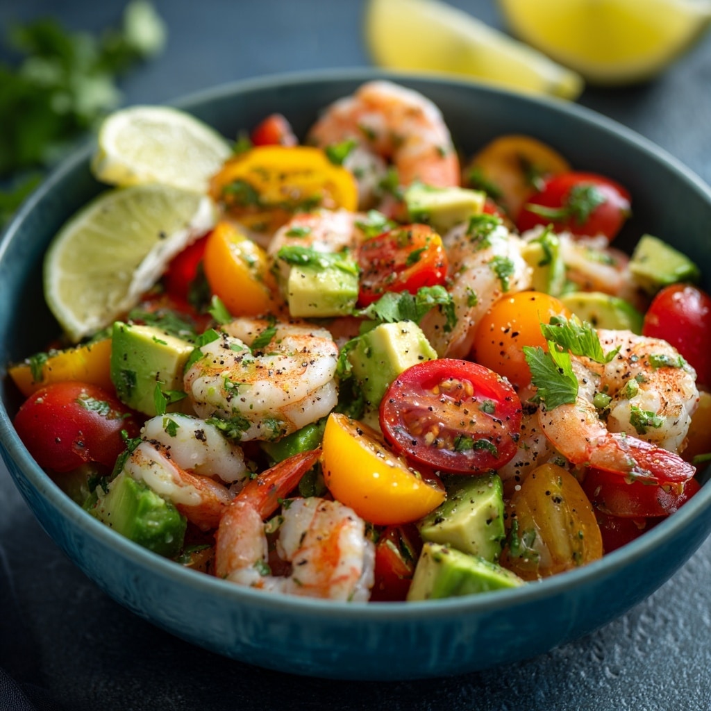Prawn Mango Avocado Summer Salad Recipe - Recipe Image