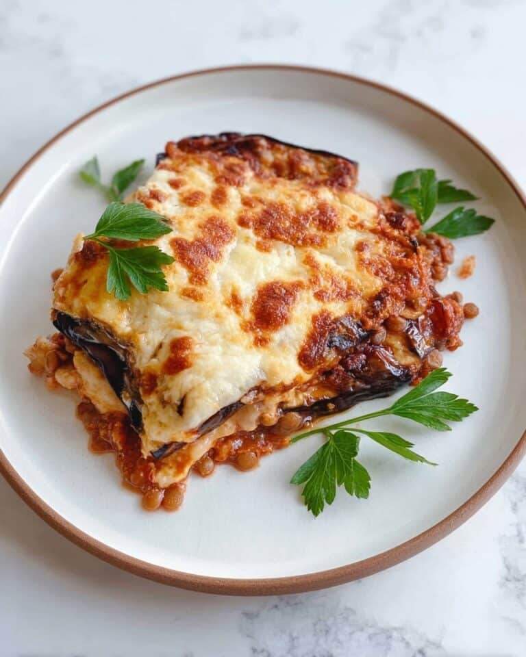 Vegetarian Moussaka with Lentils Recipe